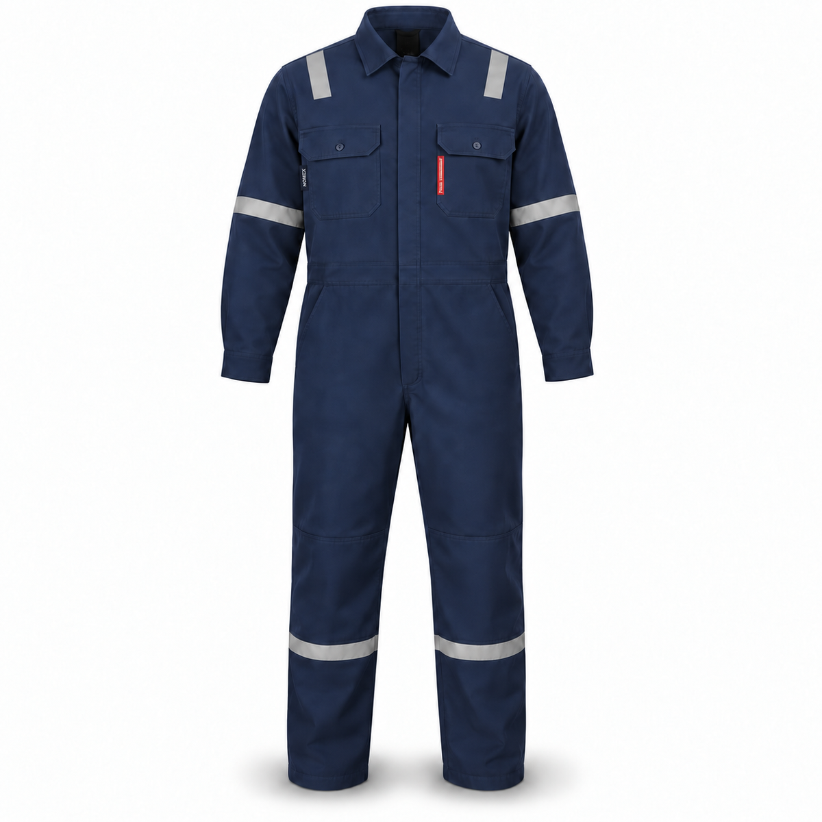 PROTEX Nomex FR coverall in Navy Blue with reflective tape