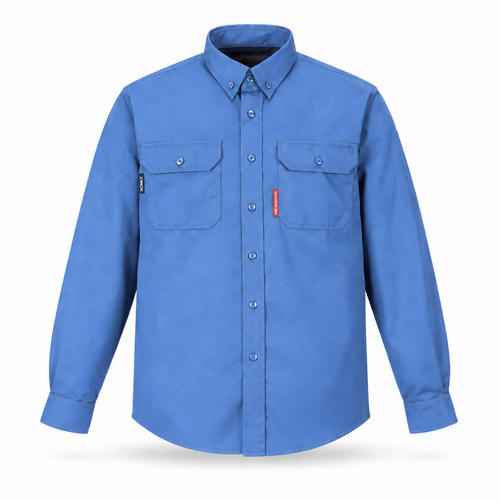 PROTEX Nomex FR work shirt in Ocean Blue